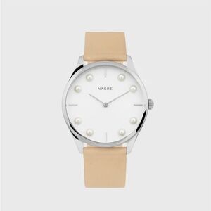 Nacre Women's Tan Leather Strap Watch